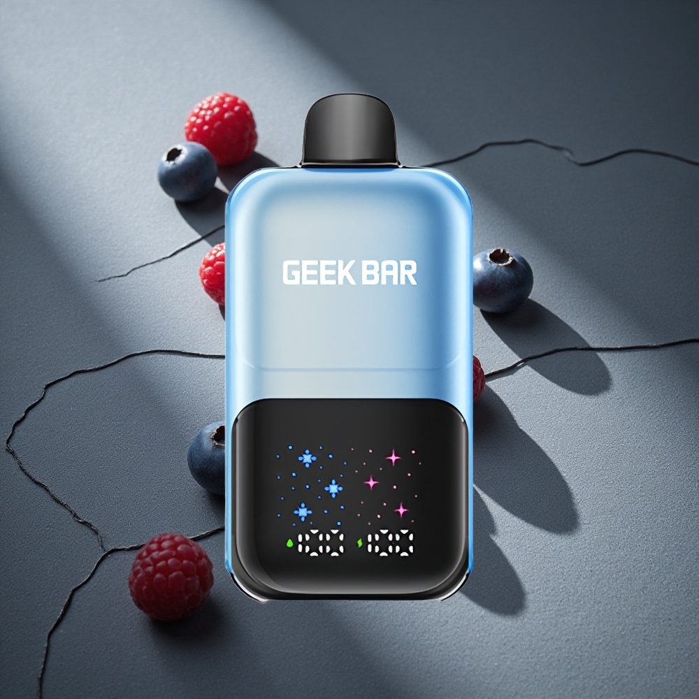 GEEK BAR 2GO 50000 Caladas Arándano Frambuesa Hielo Pantalla Interactiva Grande Peru por mayor