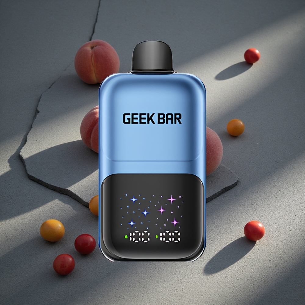 GEEK BAR 2GO Hasta 50000 Caladas Durazno y Bayas con Batería Recargable Peru por mayor