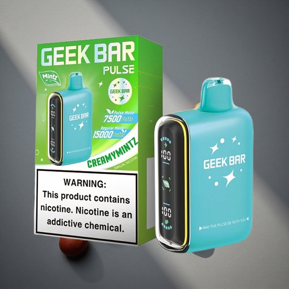 GEEK BAR Pulse 15000 Caladas Vape Desechable Edición Menta 16ML Peru por mayor