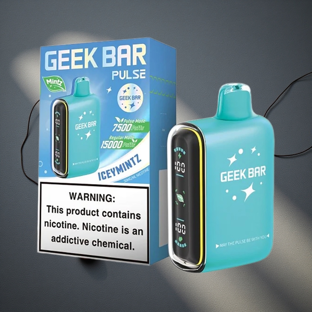 GEEK BAR Pulse 15000 Caladas Vape Desechable Edición Menta 16ML Peru por mayor