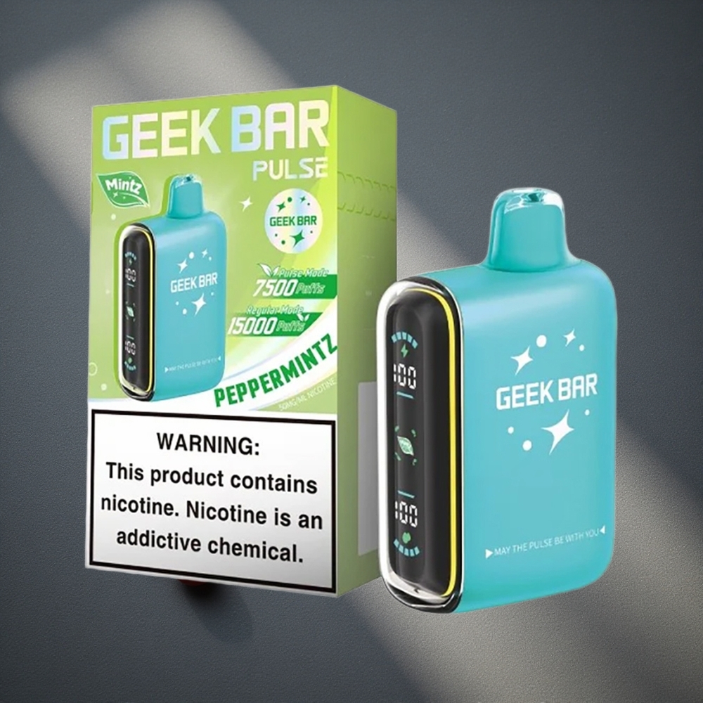 GEEK BAR Pulse 15000 Caladas Vape Desechable Edición Menta 16ML Peru por mayor