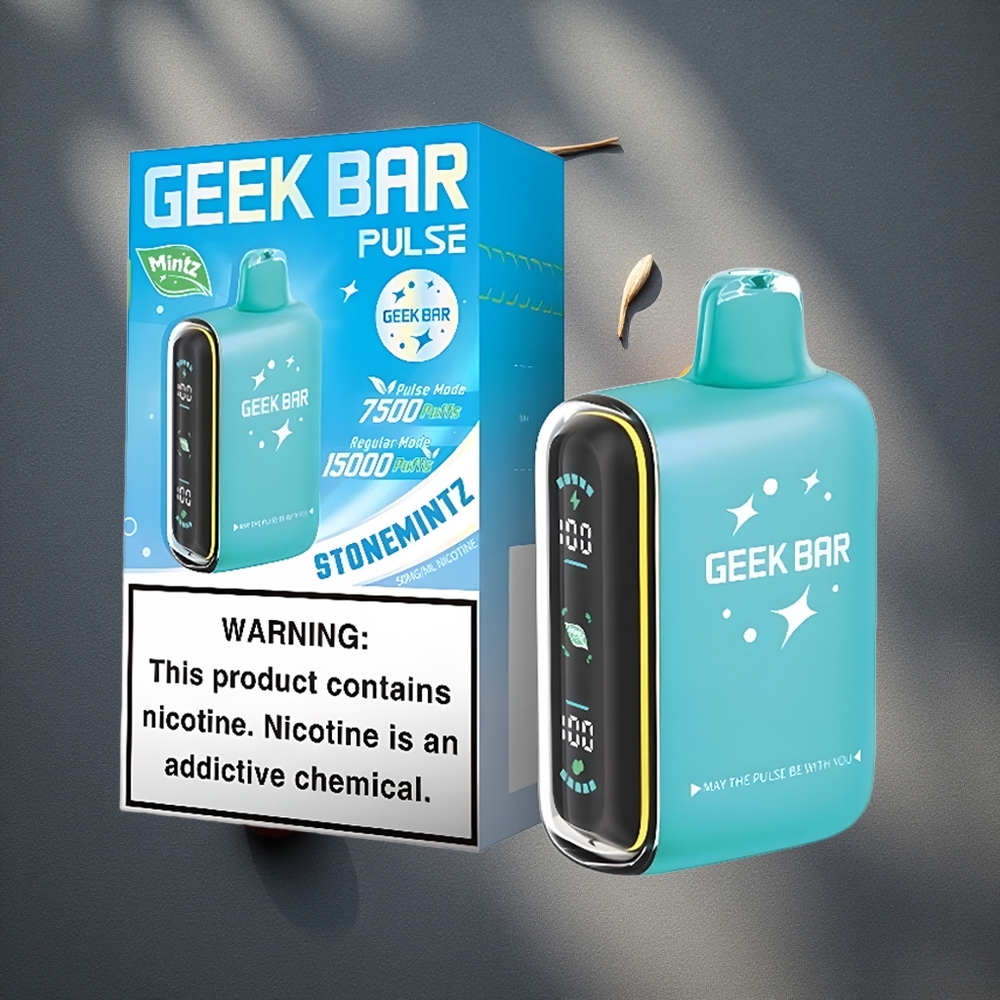 GEEK BAR Pulse 15000 Caladas Vape Desechable Edición Menta 16ML Peru por mayor