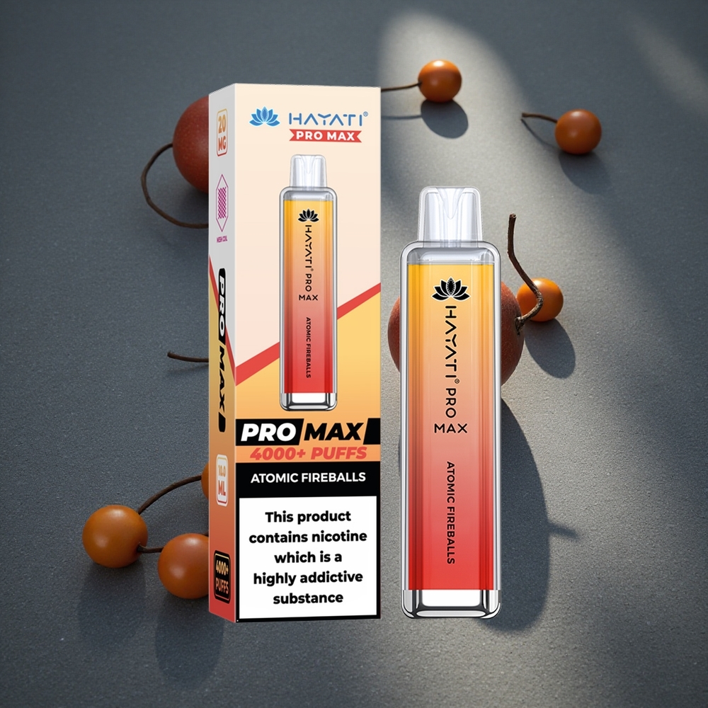 Hayati Pro Max 4000 Puffs Atomic Fireballs (Bolas de Fuego Atómicas) Resistencia Dual de 1.1 Ohm Peru por mayor
