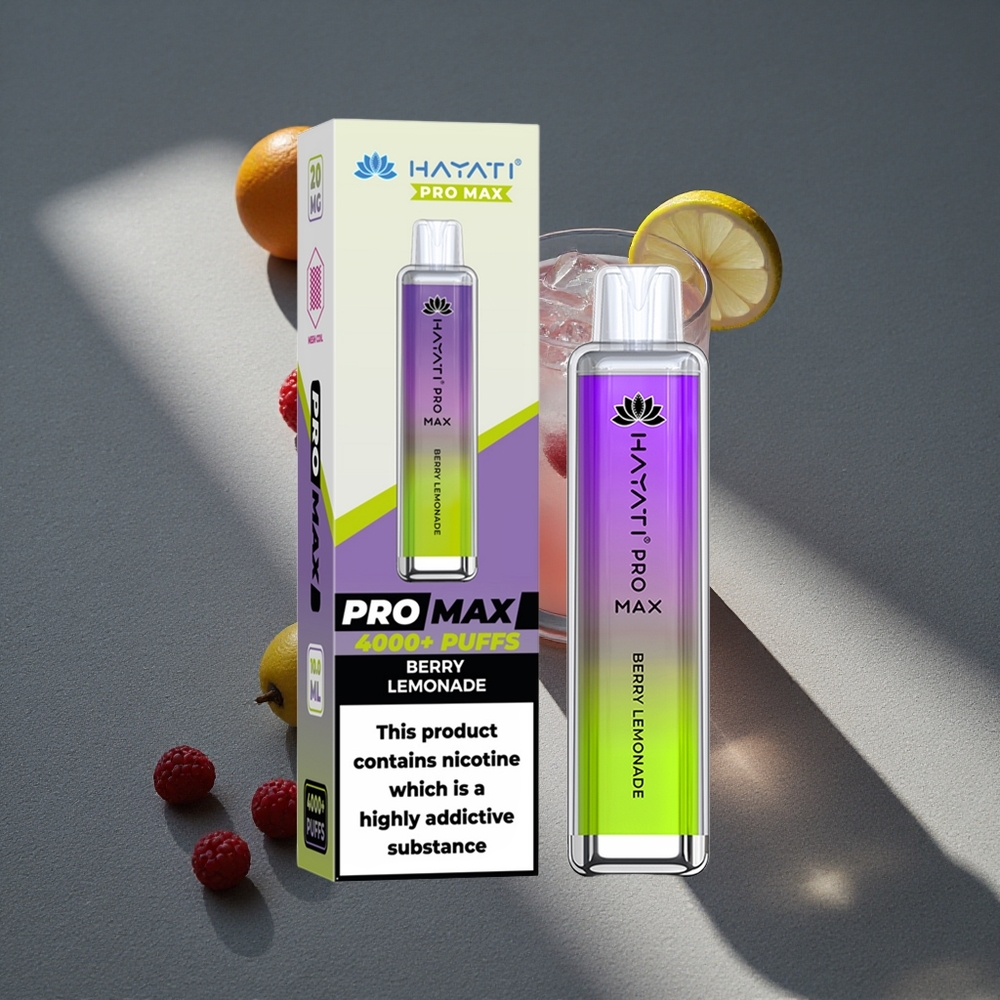 Hayati Pro Max 4000 Puffs Baya Limonada Vape Desechable con Batería Recargable 1400mAh Peru por mayor