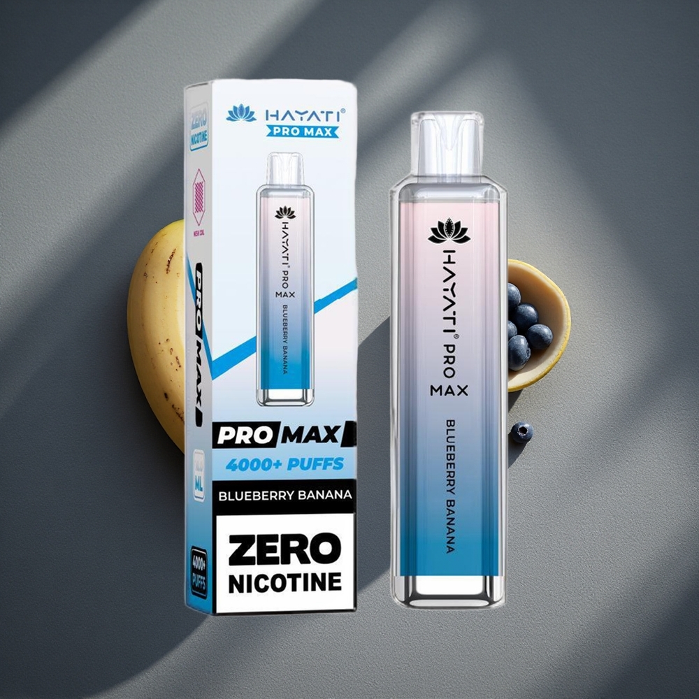 Hayati Pro Max 4000 Puffs Desechable Vape Arándano Plátano Batería recargable 1400mAh Peru por mayor