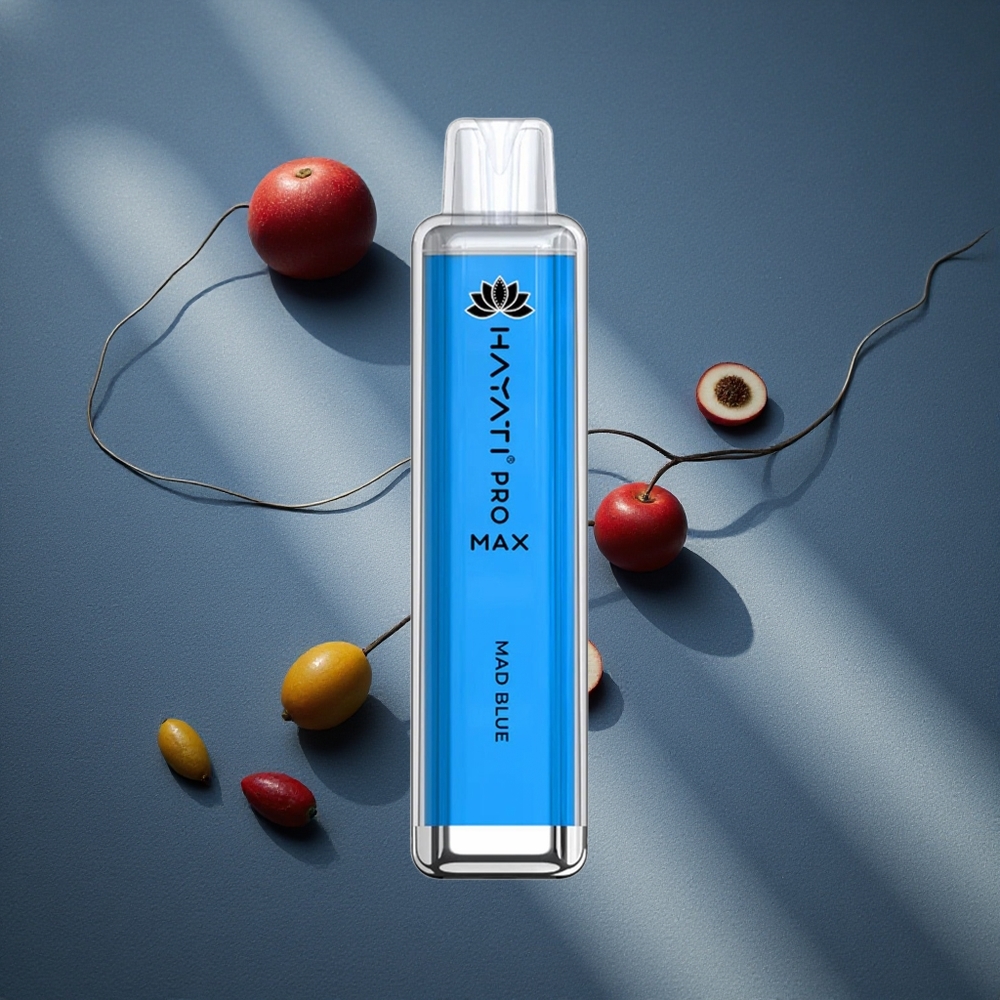 Hayati Pro Max 4000 Puffs Desechable Vape Azul Loco Batería recargable de 1400mAh Peru por mayor