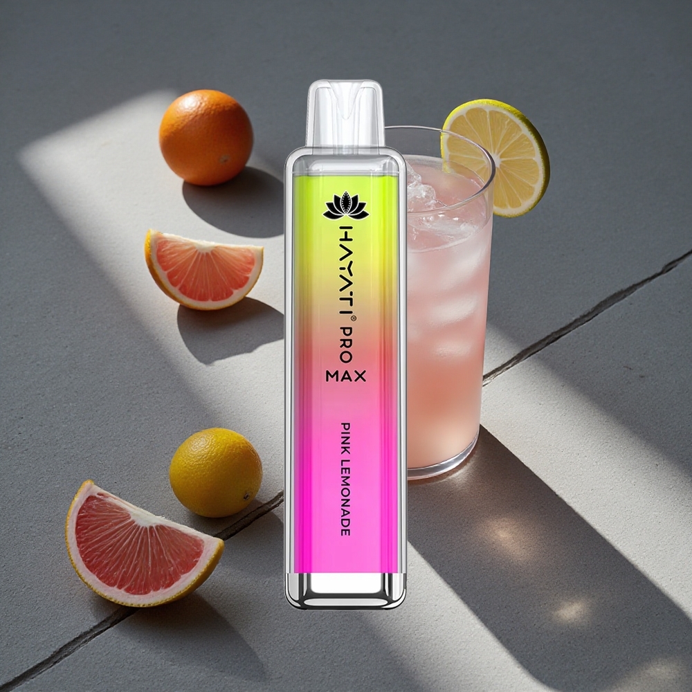 Hayati Pro Max 4000 Puffs Desechable Vape Limonada Rosa Batería recargable 1400mAh Peru por mayor