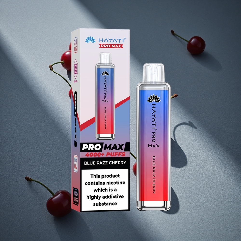 Hayati Pro Max 4000 Puffs Disposable Vape Arándano Azul Cereza Batería recargable Peru por mayor