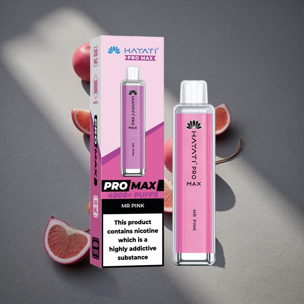 Hayati Pro Max 4000 Puffs Disposable Vape Sr Rosa Batería recargable 1400mAh Peru por mayor