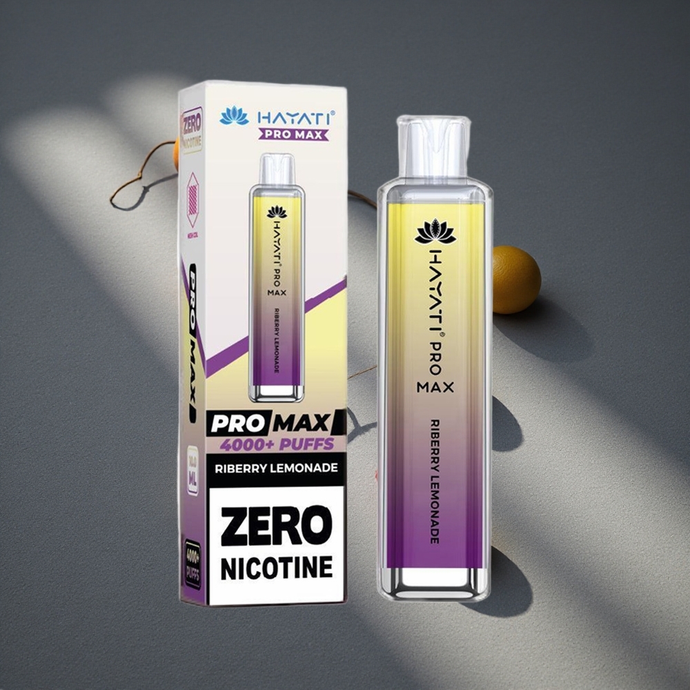 Hayati Pro Max 4000 Puffs Dispositivo Vapear Desechable Frambuesa Limonada Batería recargable 1400mAh Peru por mayor