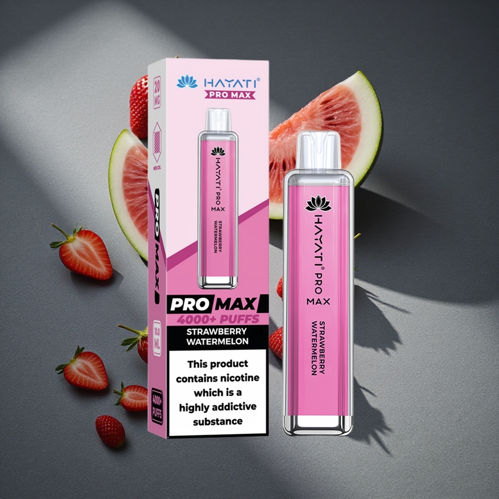 Hayati Pro Max 4000 Puffs Fresa Sandía Batería recargable 1400mAh Peru por mayor