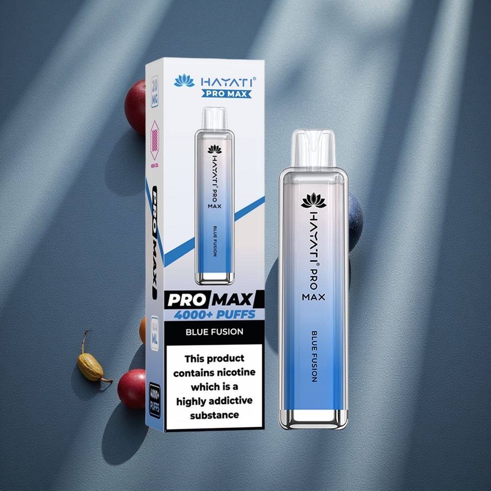 Hayati Pro Max 4000 Puffs Fusión Azul Batería recargable de 1400mAh Peru por mayor