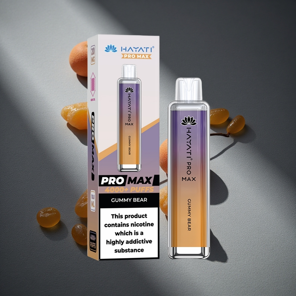 Hayati Pro Max 4000 Puffs Gominola Disposable Vape Batería recargable 1400mAh Peru por mayor