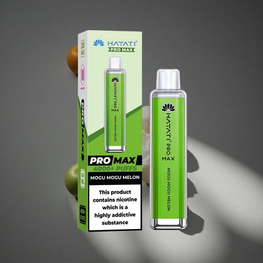 Hayati Pro Max 4000 Puffs Mogu Mogu Melón Vape Desechable con batería recargable de 1400mAh Peru por mayor