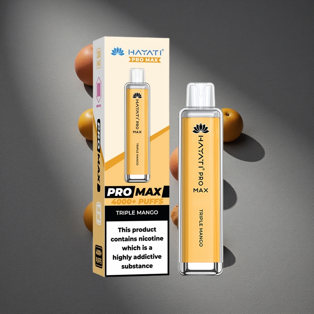 Hayati Pro Max 4000 Puffs Triple Mango Batería recargable 1400mAh Peru por mayor