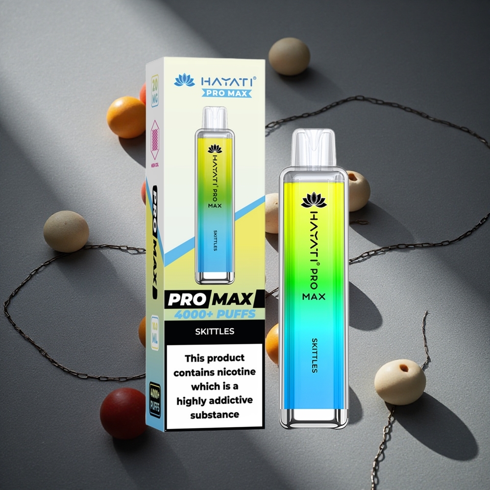 Hayati Pro Max 4000 Puffs Vape Desechable Skittles con batería recargable de 1400mAh Peru por mayor
