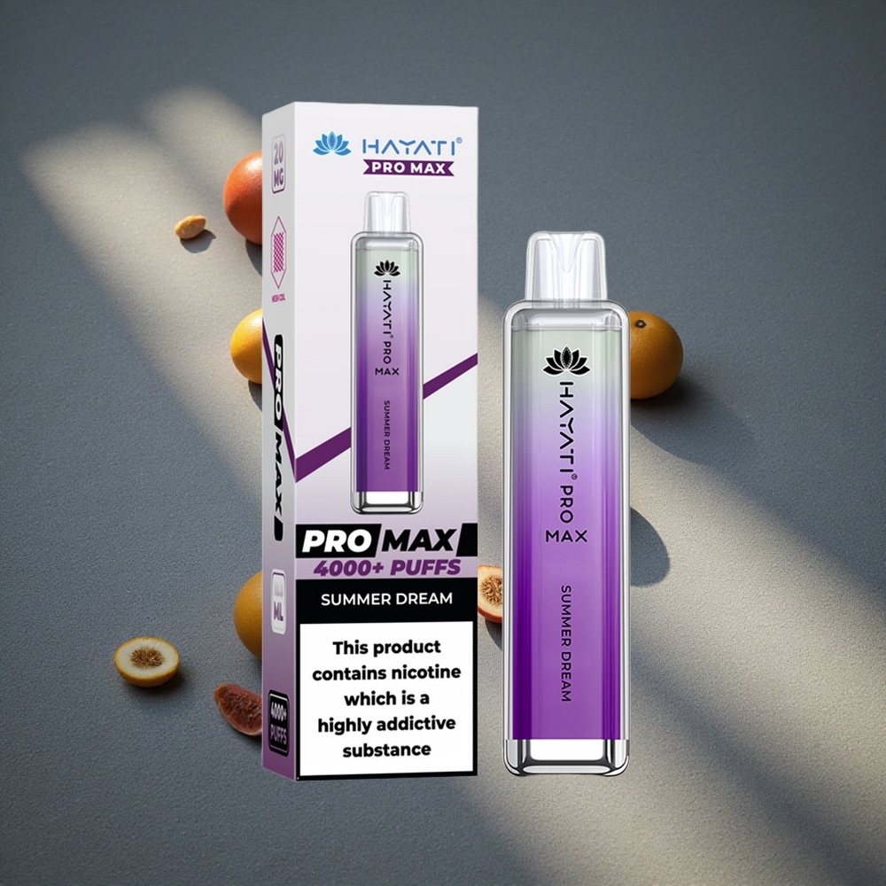 Hayati Pro Max 4000 Puffs Vape Desechable Sueño de Verano Batería recargable 1400mAh Peru por mayor