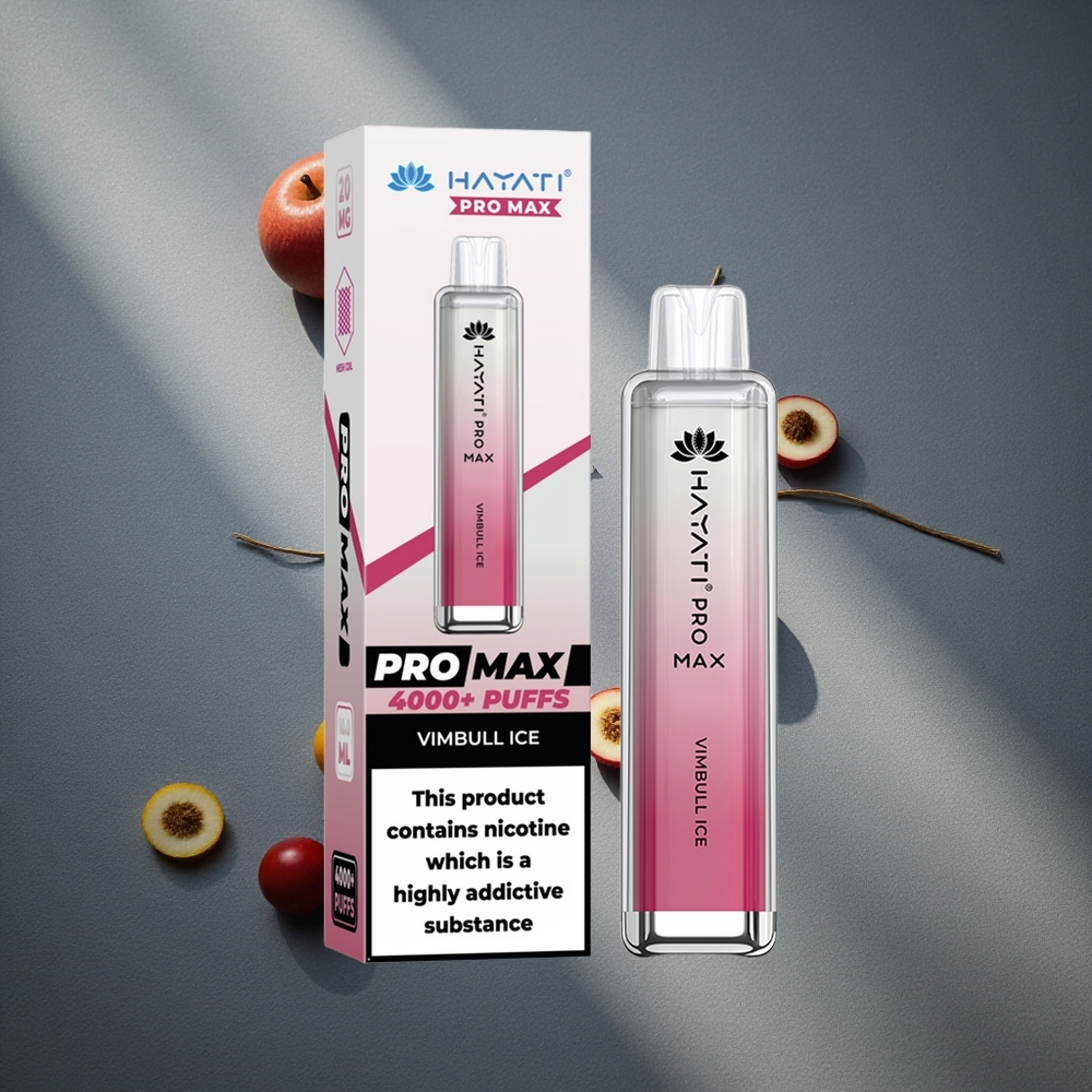 Hayati Pro Max 4000 Puffs Vimbull Hielo Batería recargable 1400mAh Peru por mayor
