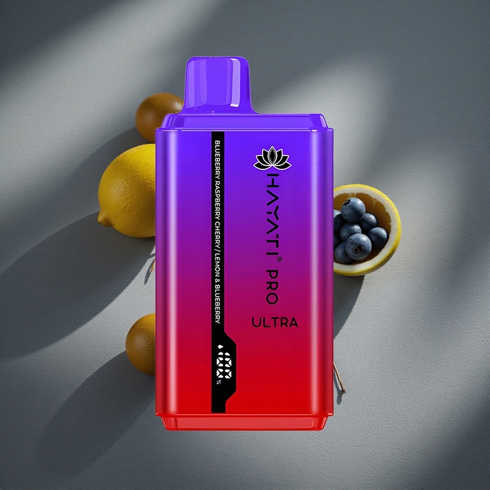 Hayati Pro Ultra 15000 Caladas Vape Desechable Arándano Frambuesa Cereza 2% Nicotina Peru por mayor