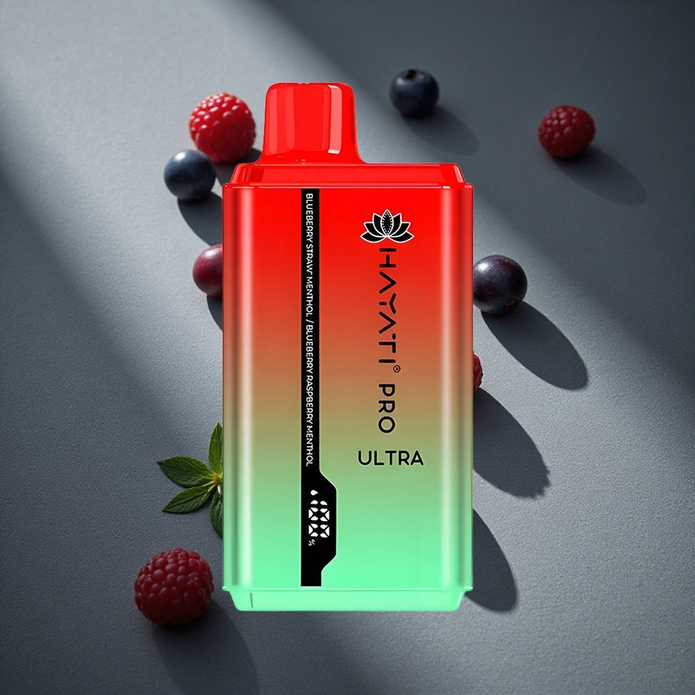 Hayati Pro Ultra 15000 Caladas Vape Desechable Arándano Fresa Mentolado 2 12ml Peru por mayor