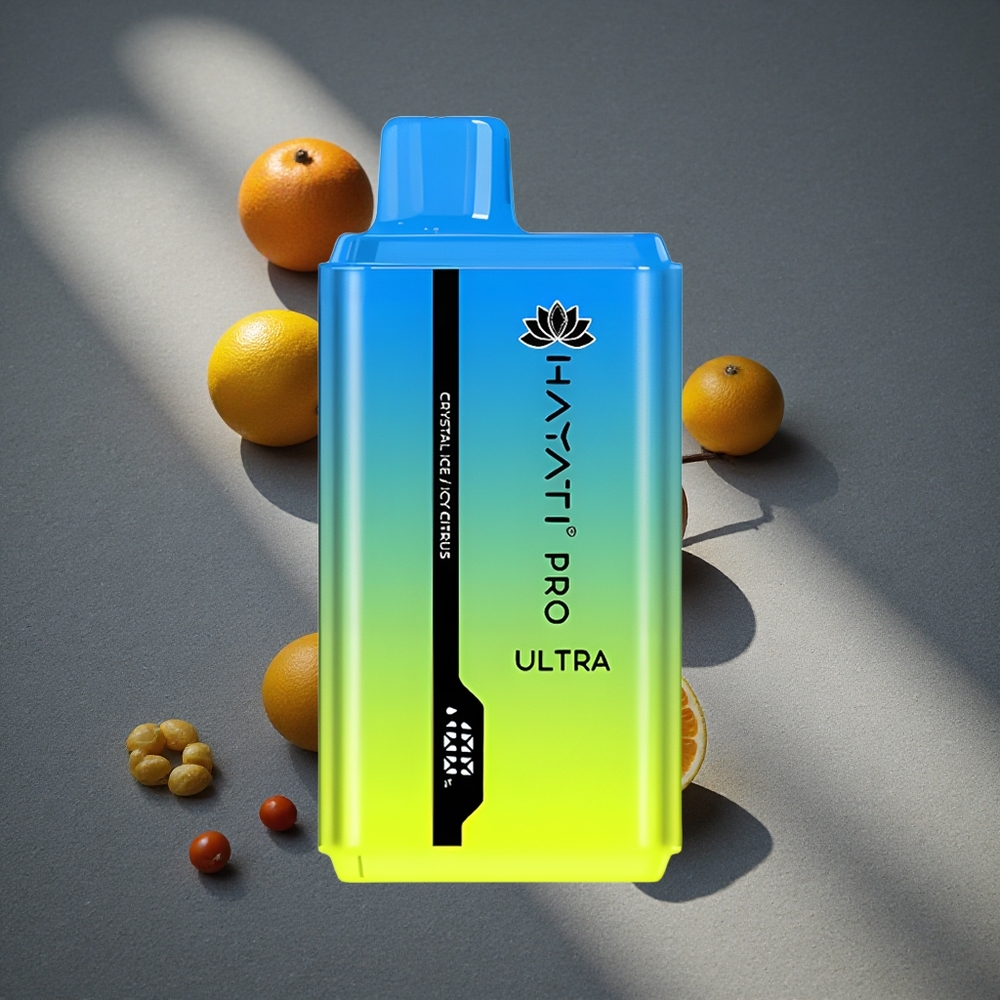 Hayati Pro Ultra 15000 Caladas Vape Desechable Cristal Hielo 49 Sabores Peru por mayor