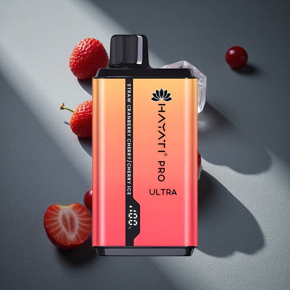 Hayati Pro Ultra 15000 Caladas Vape Desechable Fresa Arándano Cereza-Hielo de Cereza 2% Perú por mayor