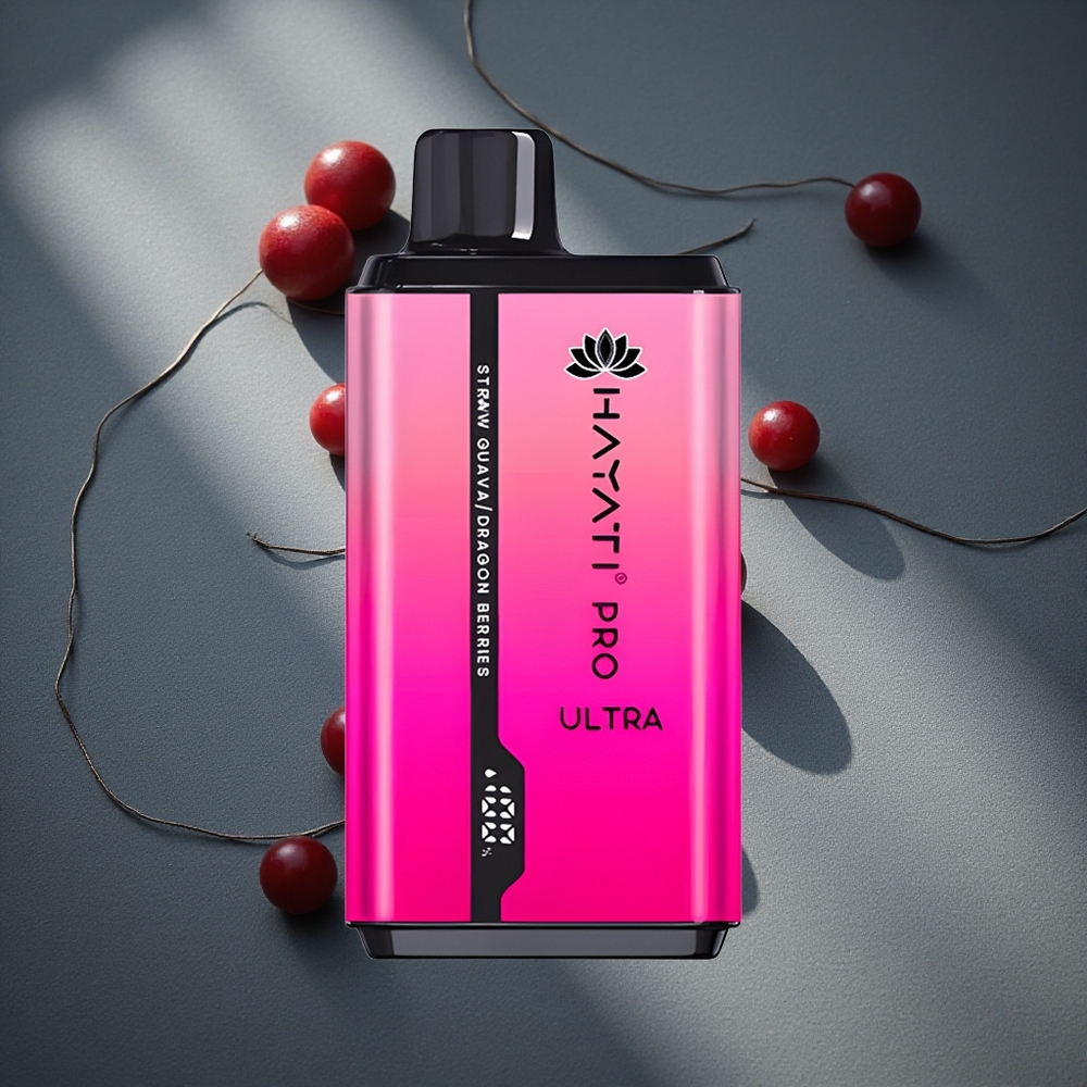 Hayati Pro Ultra 15000 Caladas Vape Desechable Fresa Guayaba 2% Nicotina Peru por mayor