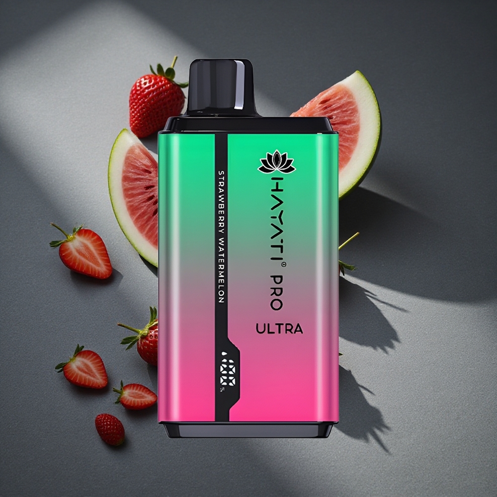 Hayati Pro Ultra 15000 Caladas Vape Desechable Fresa Sandía Capacidad de E-Líquido: 2 12ml Peru por mayor