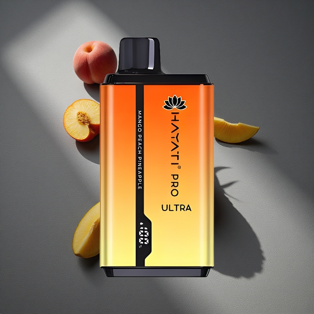 Hayati Pro Ultra 15000 Caladas Vape Desechable Mango Melocotón Piña Capacidad de E-Líquido: 2 12ml Peru por mayor