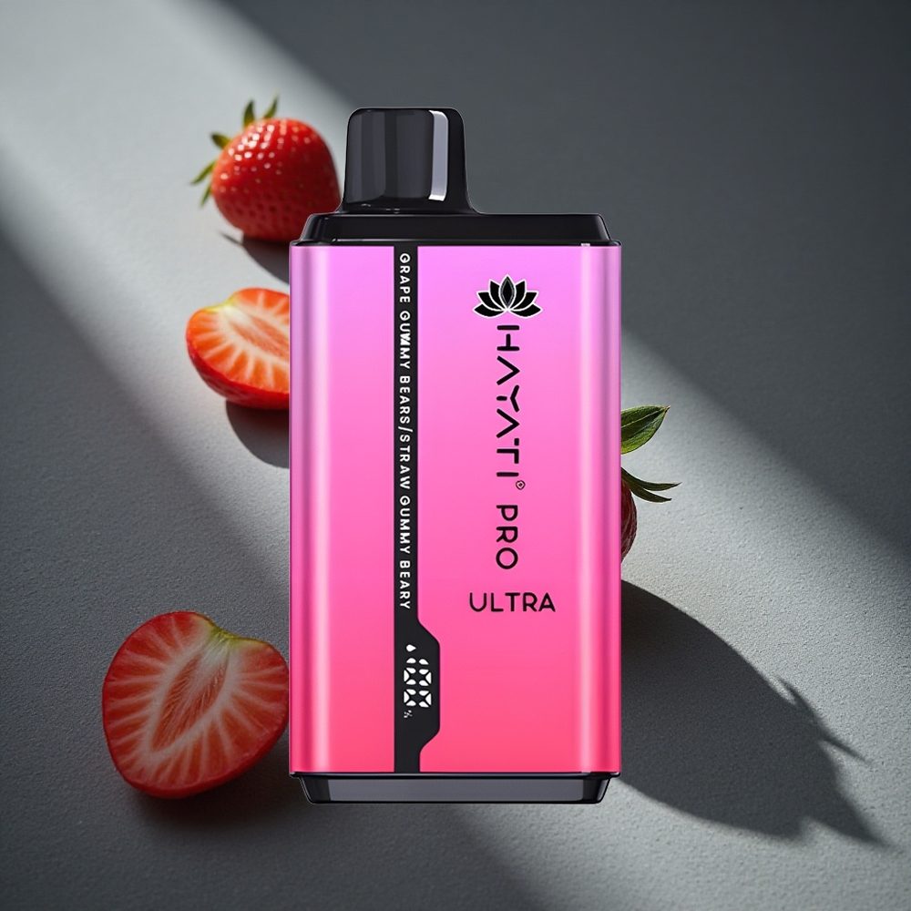 Hayati Pro Ultra 15000 Caladas Vape Desechable Osito de Goma Uva Capacidad de E-Líquido: 2 12ml Peru por mayor
