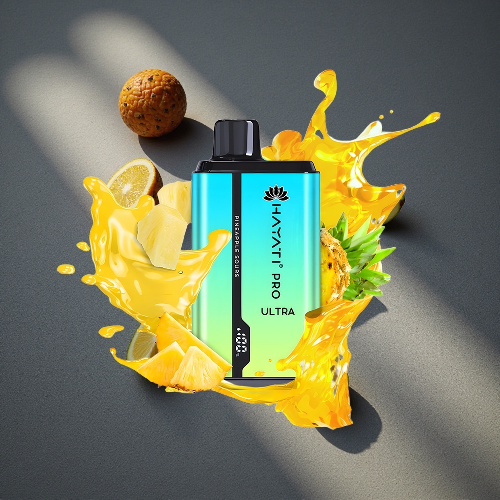 Hayati Pro Ultra 15000 Caladas Vape Desechable Piña Agria 2 12ml Peru por mayor