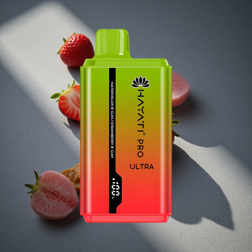 Hayati Pro Ultra 15000 Caladas Vape Desechable Sandía Chicle Burbuja 2 12ml Peru por mayor