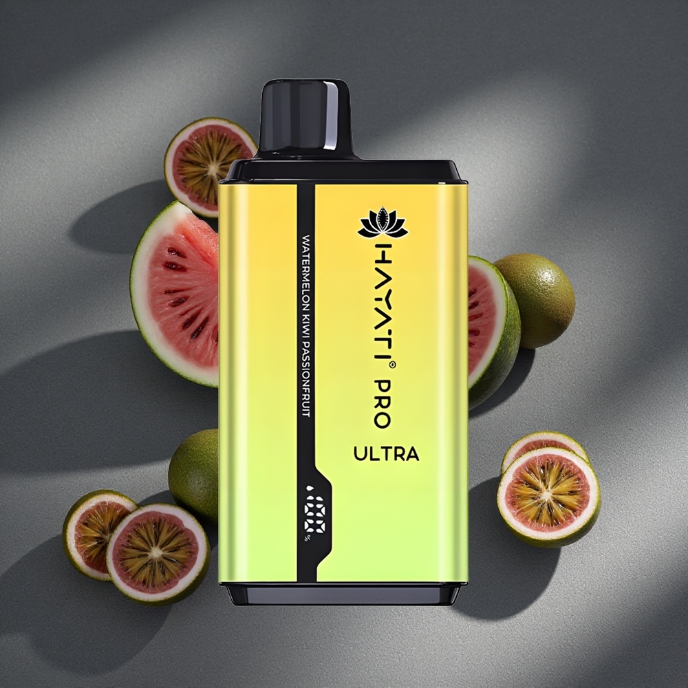Hayati Pro Ultra 15000 Caladas Vape Desechable Sandía Kiwi Maracuyá 2 12ml Peru por mayor