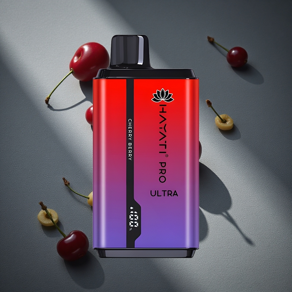 Hayati Pro Ultra 15000 Puffs Cereza y Baya 2% Nicotina Peru por mayor