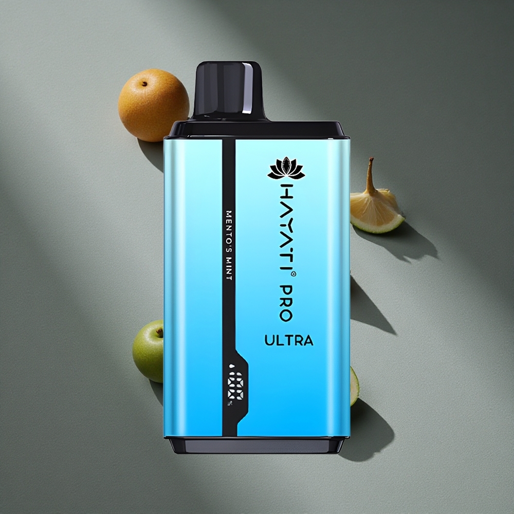 Hayati Pro Ultra 15000 Puffs Vape Desechable Menta de Mento'S 2% Concentración de Nicotina Peru por mayor