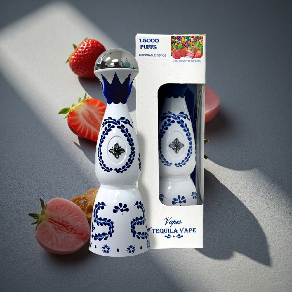 HUMO Azul 15000 Puffs Fresa Chicle 20mL Tanque de E-líquido Precargado Peru por mayor