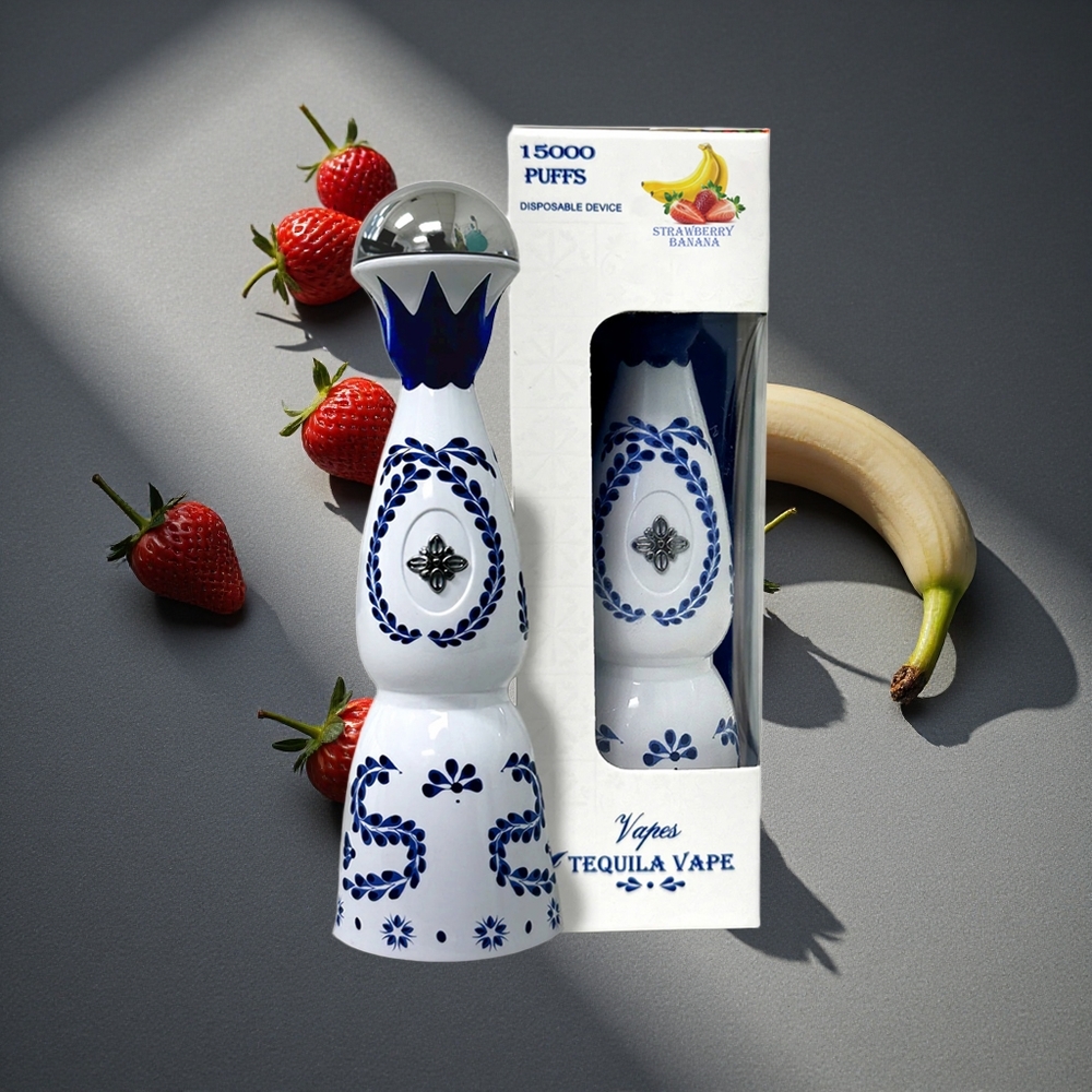HUMO Azul 15000 Puffs Fresa Plátano 20mL de líquido prellenado Peru por mayor
