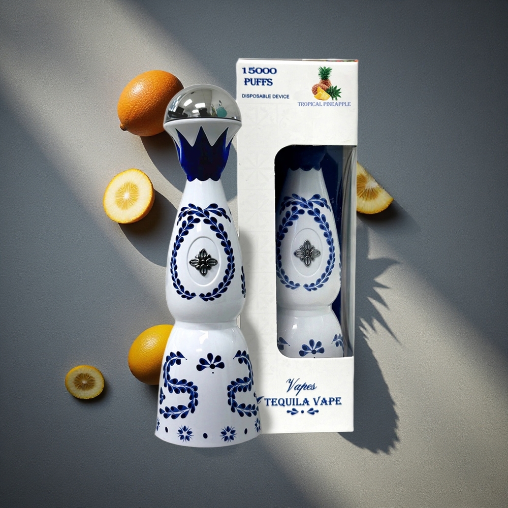 HUMO Azul 15000 Puffs Vape Desechable Piña Tropical con Batería Recargable USB-C de 500mAh Peru por mayor