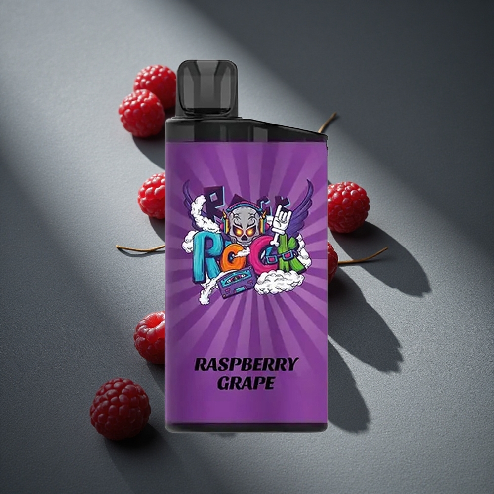 IGET Bar 3500 Puffs Vape Desechable Frambuesa Uva Capacidad de la Batería 1400 mAh Peru por mayor