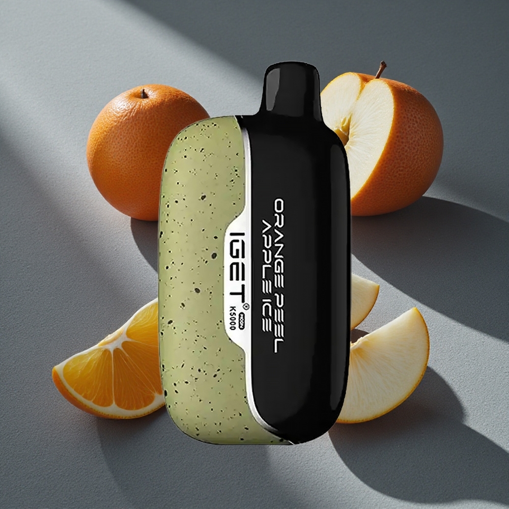 IGET Moon K5000 Puffs Vape Desechable Cáscara de Naranja Manzana Helada con hasta 5000 Caladas Peru por mayor