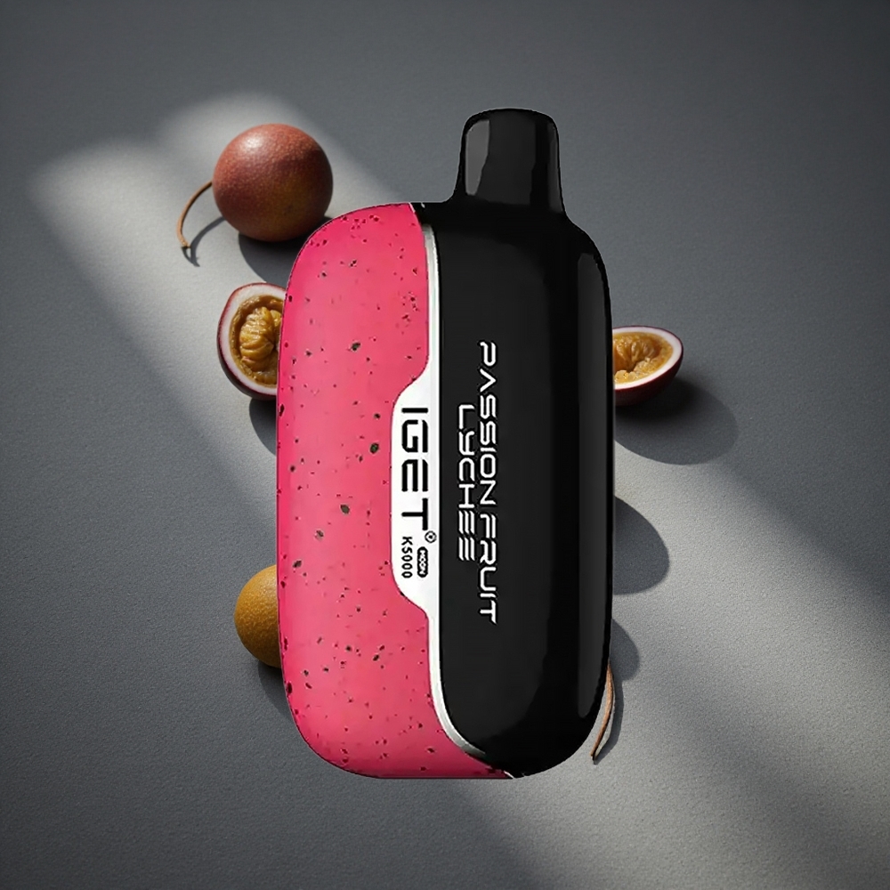 IGET Moon K5000 Puffs Vape Disposable Maracuyá Lichi Tamaño: 49.5x25.3x99.4 mm Peru por mayor