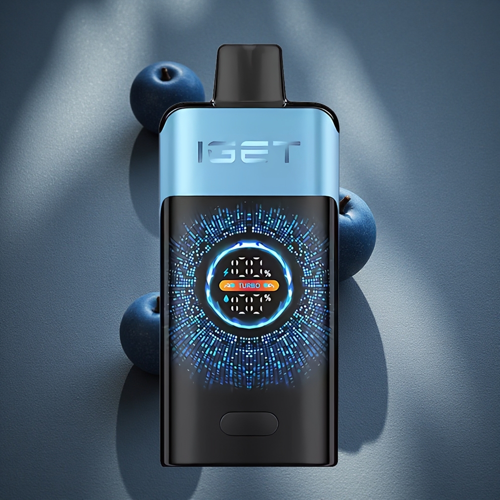 IGET ONE 12000 Puffs Desechable Vape Monstruo Azul Pantalla grande curva a color Peru por mayor