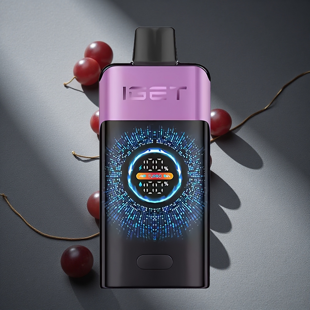 IGET ONE 12000 Puffs Disposable Vape Chupa Chups Uva Pantalla grande curvada a color Peru por mayor
