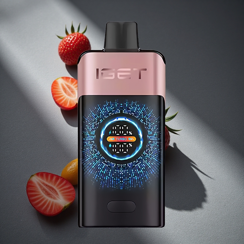 IGET ONE 12000 Puffs Disposable Vape Fresa Chupa Chups Pantalla grande curva a color Peru por mayor