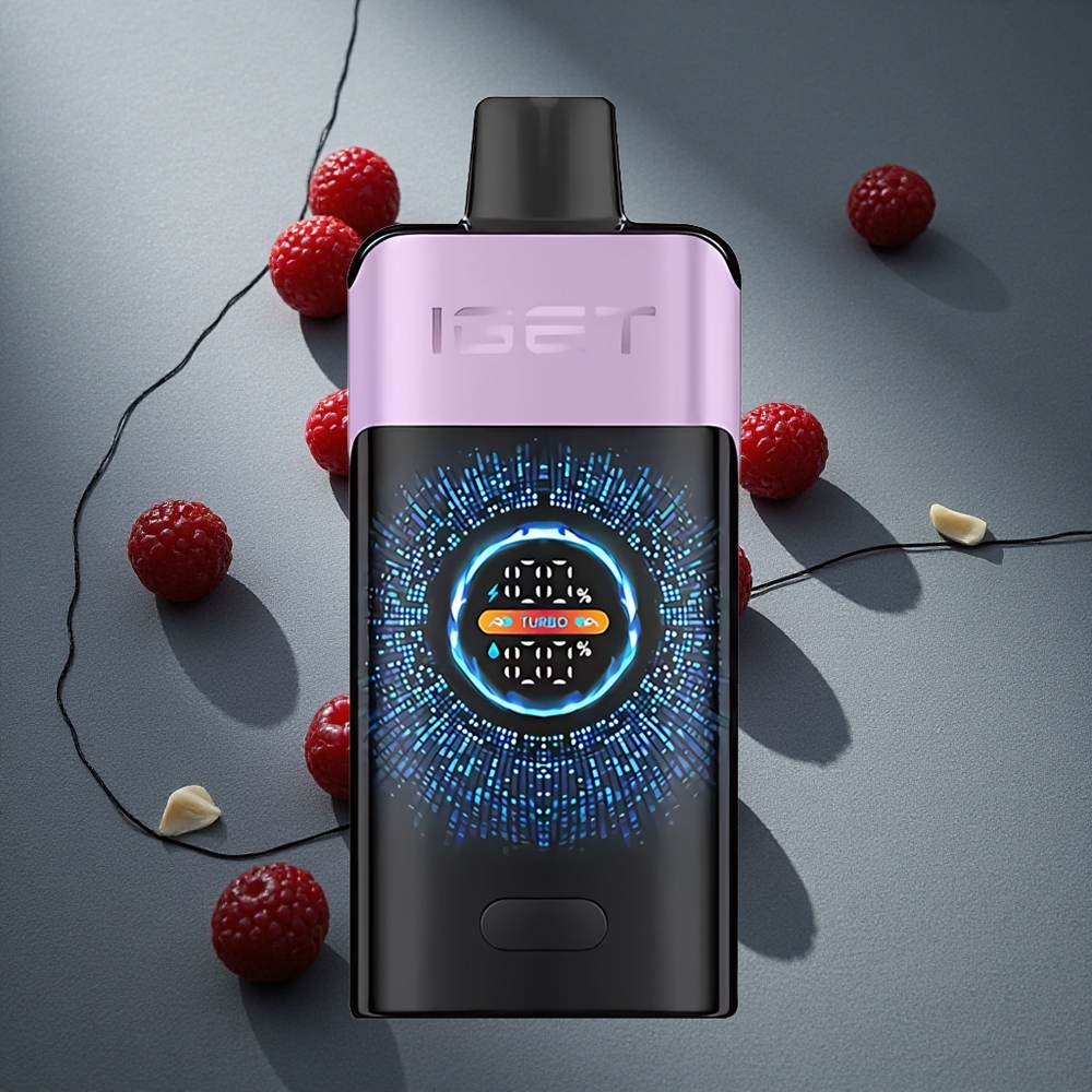 IGET ONE 12000 Puffs Disposable Vape Frutos Rojos Helados con Pantalla Curva de Colores Grande Peru por mayor