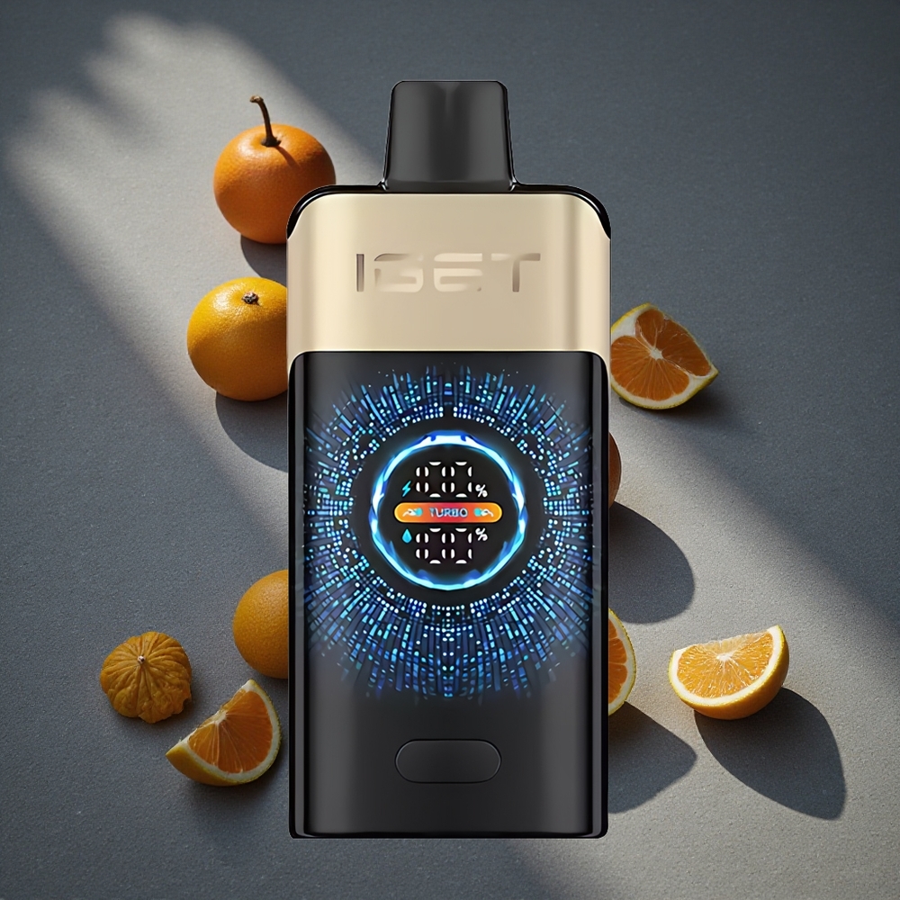 IGET ONE 12000 Puffs Disposable Vape Naranja Tropical Monster Pantalla grande curva a color Peru por mayor