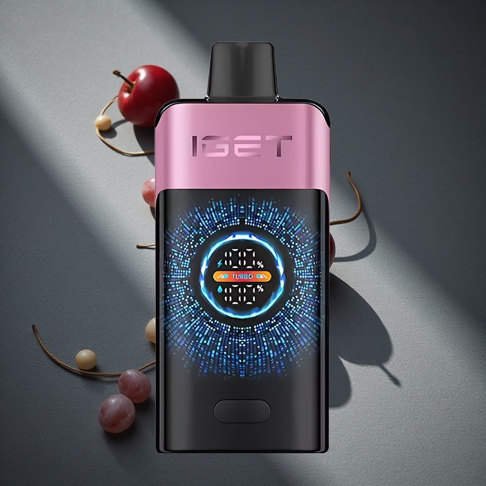 IGET ONE 12000 Puffs Vape Desechable Cereza Monstruo Pantalla Curva Grande a Color Peru por mayor