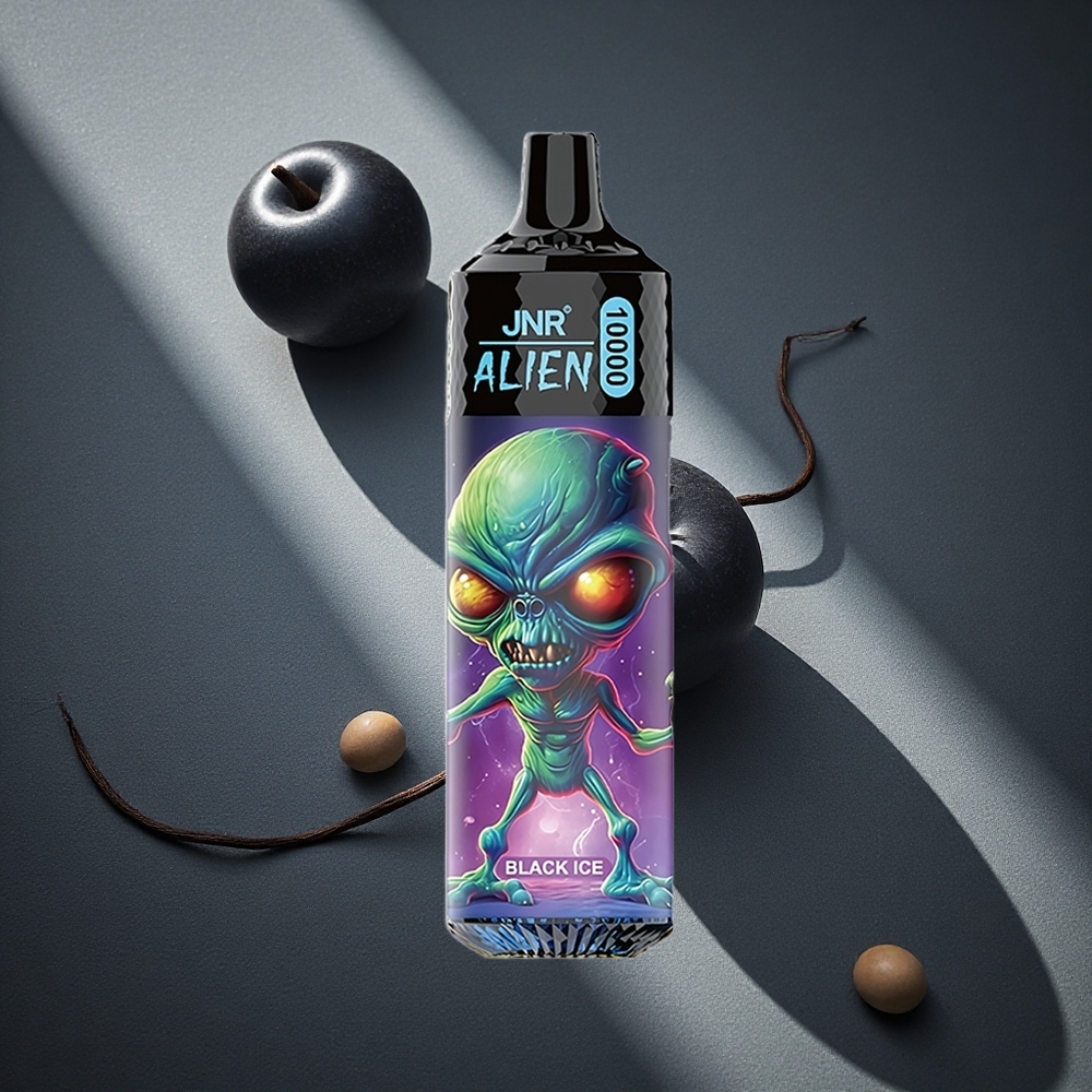 JNR Alien 10000 Puffs Black Ice (Hielo Negro) 20ml E-liquid Peru por mayor