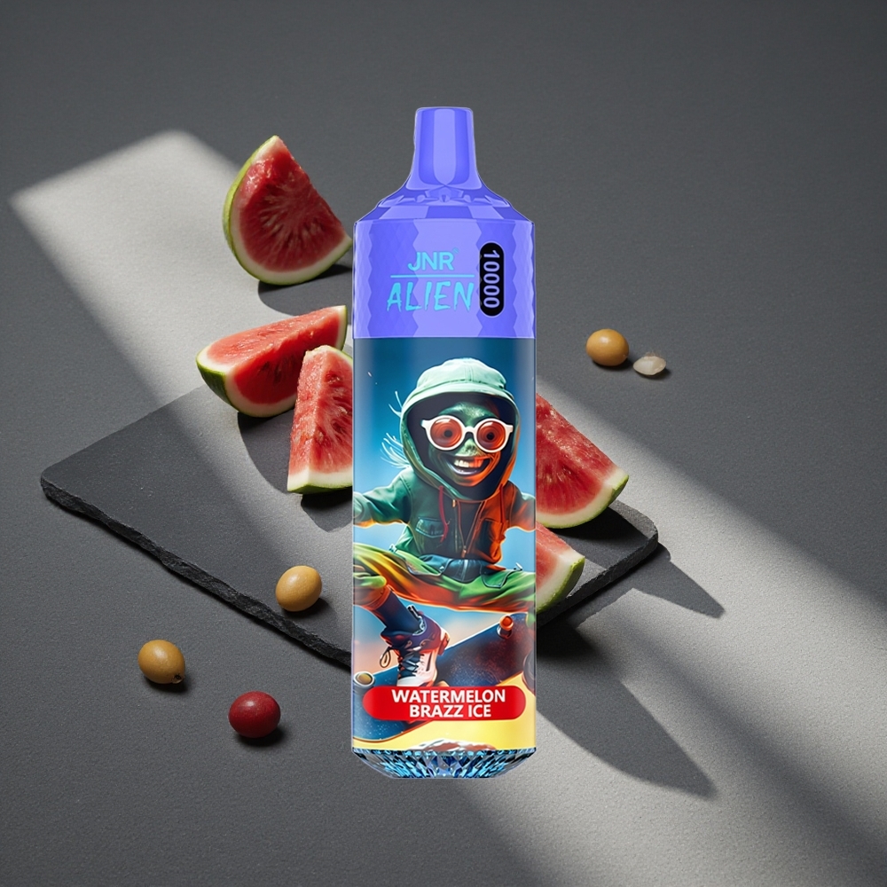 JNR Alien 10000 Puffs Disposable Vape Sandía Brazz Hielo 850mAh Capacidad de Batería Peru por mayor