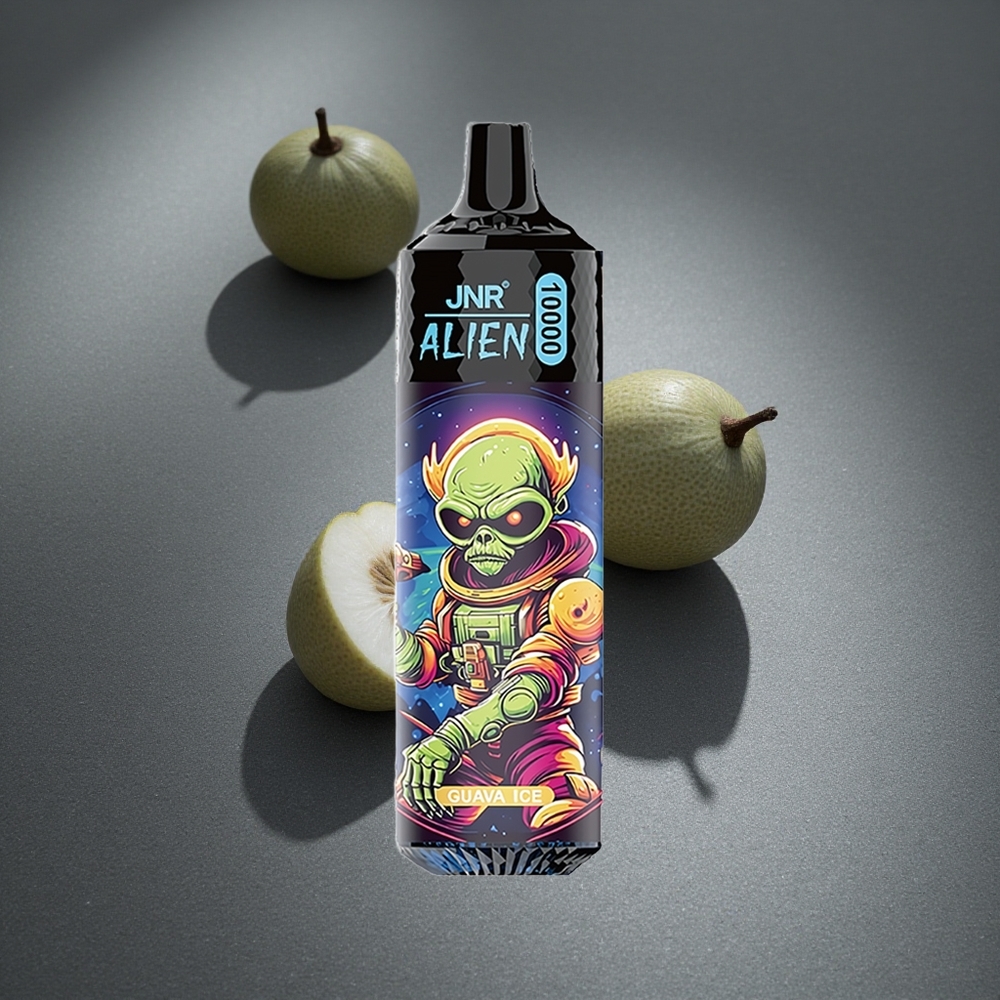 JNR Alien 10000 Puffs E-Cigarrillo Desechable Guayaba Hielo 850mAh Batería Peru por mayor